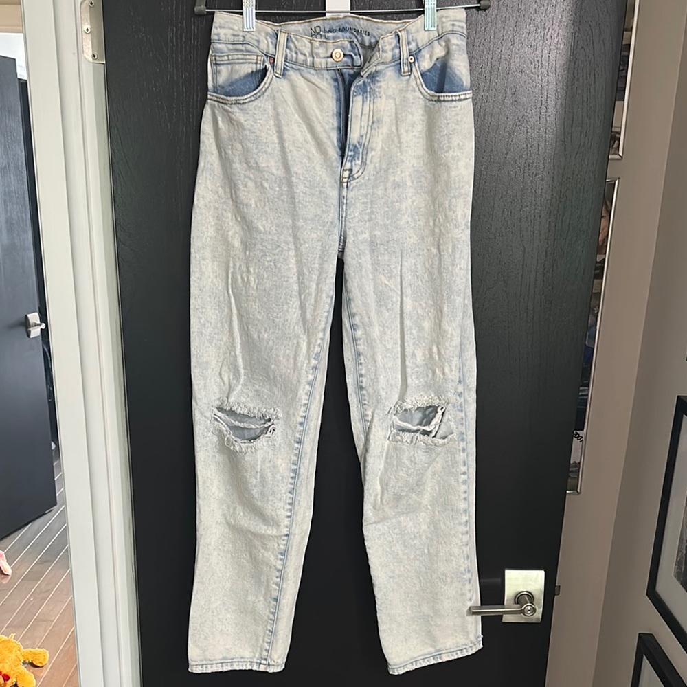 No Boundaries High Rise Light Blue Distressed Jeans